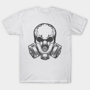 Skull in a Gas Mask T-Shirt